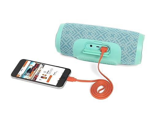 JBL Charge 3 by Harman Portable Bluetooth Speaker with Upto 20 Hours Playtime, Built-in 6000 mAh Powerbank & IPX7 Waterproof (with Mic, Mosaic) JBL Charge 3 by Harman Portable Bluetooth Speaker with Upto 20 Hours Playtime, Built-in 6000 mAh Powerbank & IPX7 Waterproof (with Mic, Mosaic)